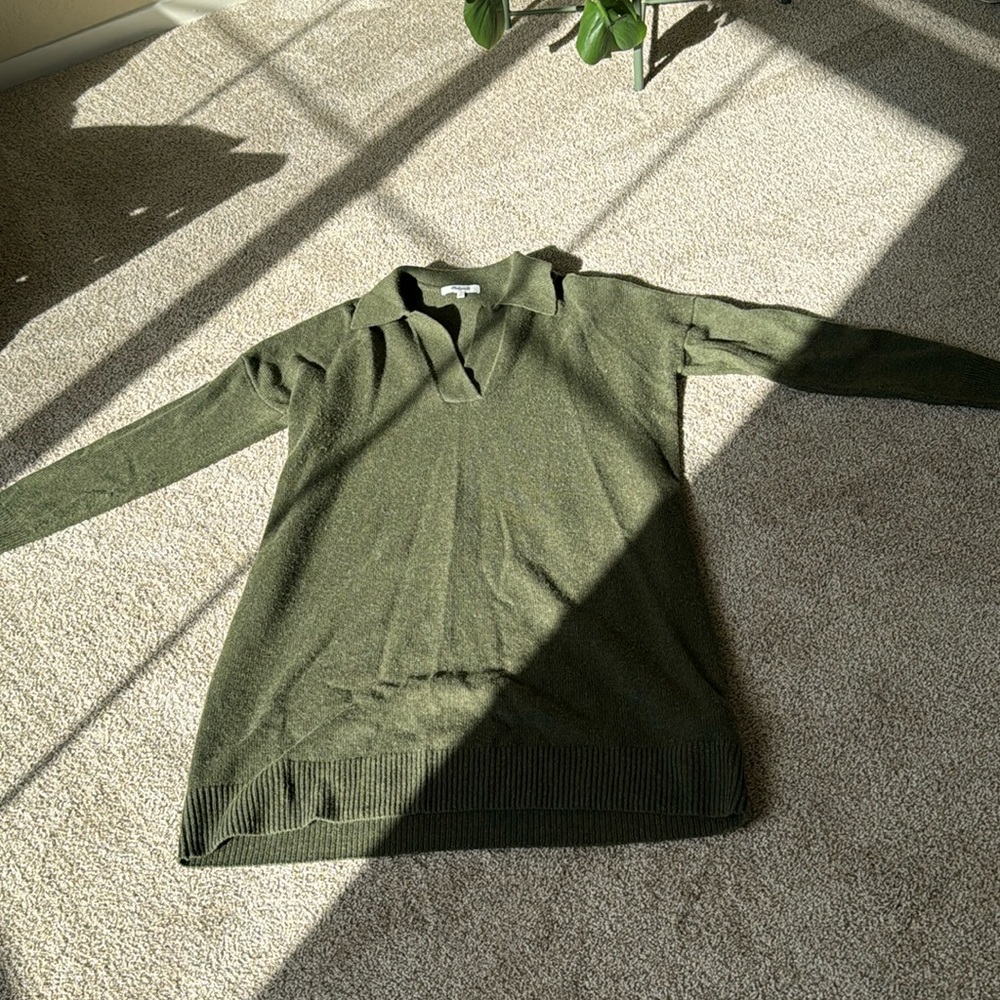 Madewell Polo Sweater Dress size Small